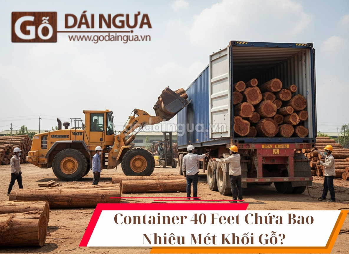 Container 40 feet chứa được bao nhiêu mét khối gỗ