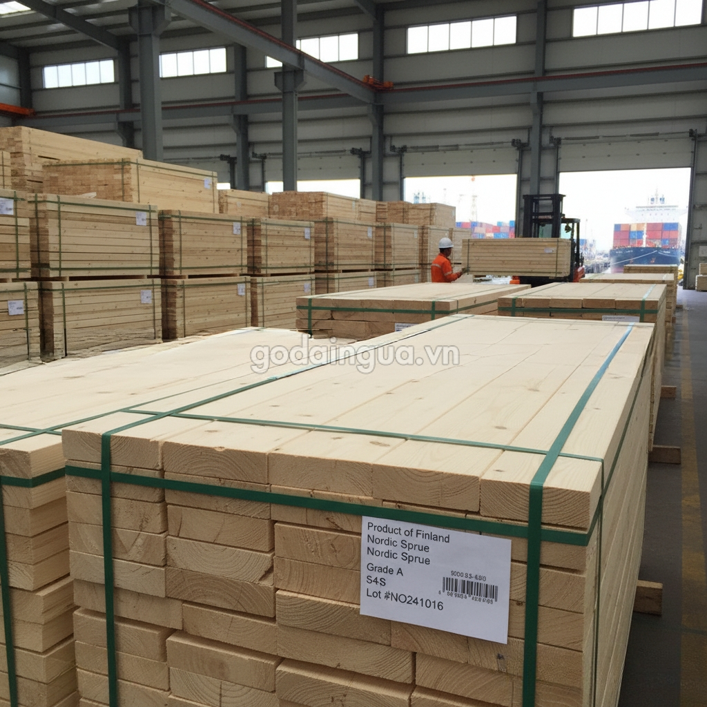 Gỗ thông nhập khẩu