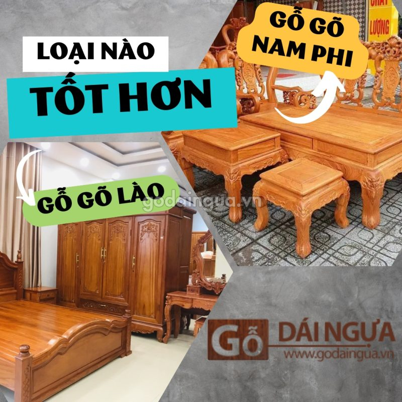 Gỗ Gõ Lào và Nam Phi loại nào tốt hơn