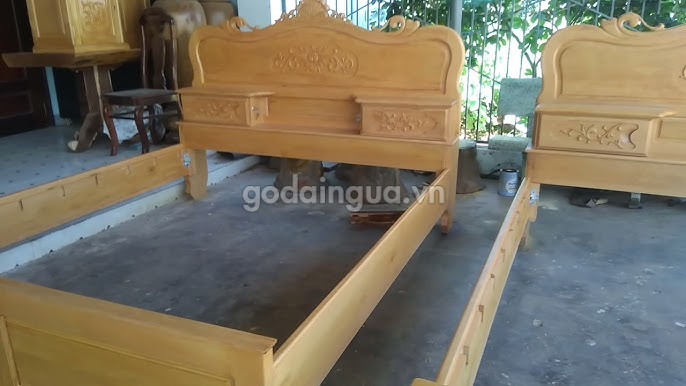 Gỗ Gáo Vàng được ứng dụng làm giường ngủ