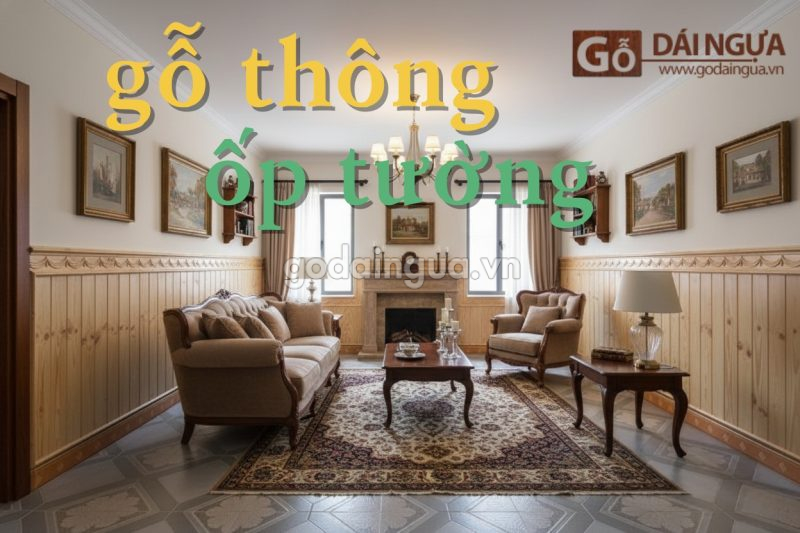 Gỗ thông ốp tường