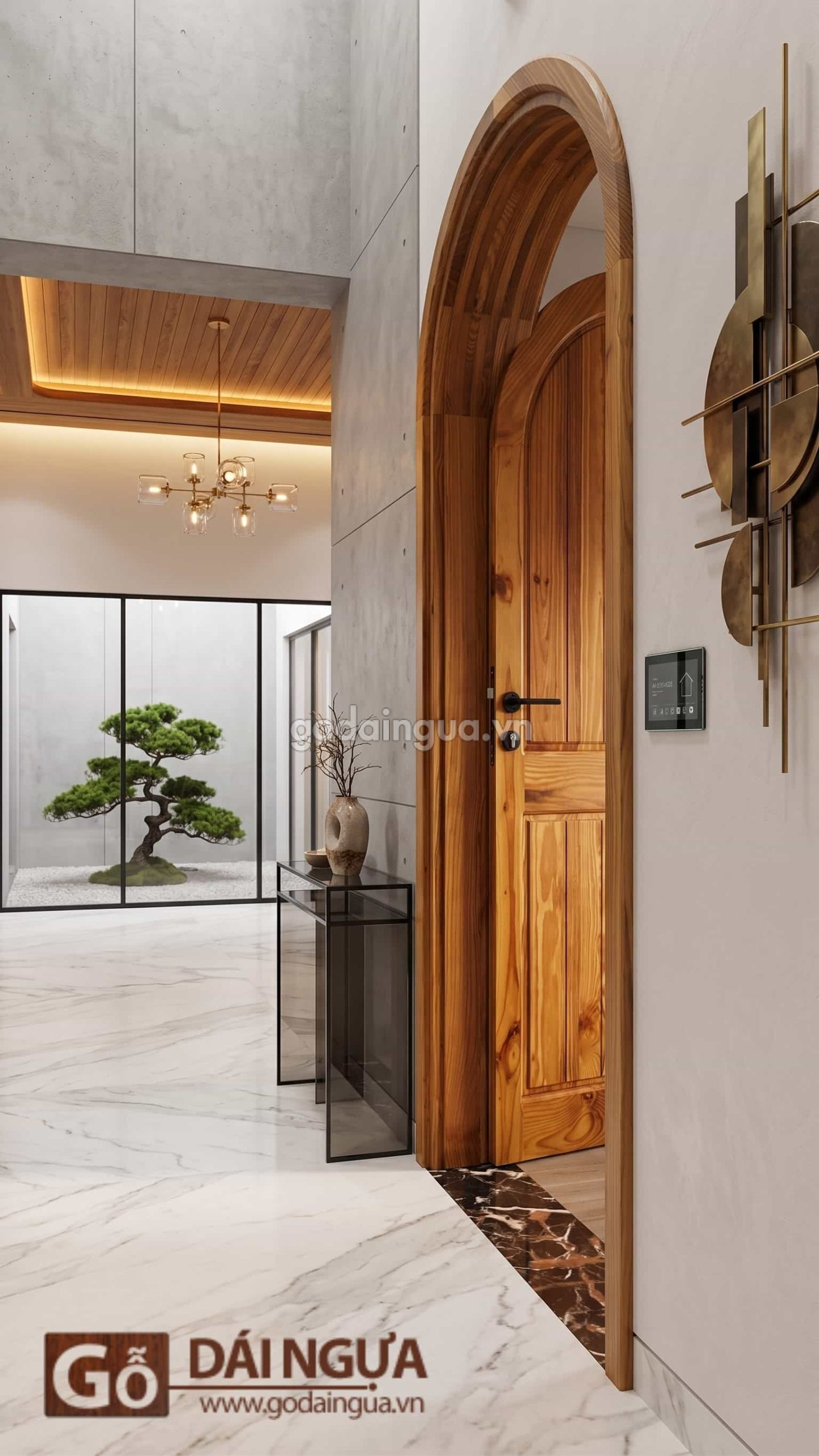 Cửa gỗ Thông biến tính