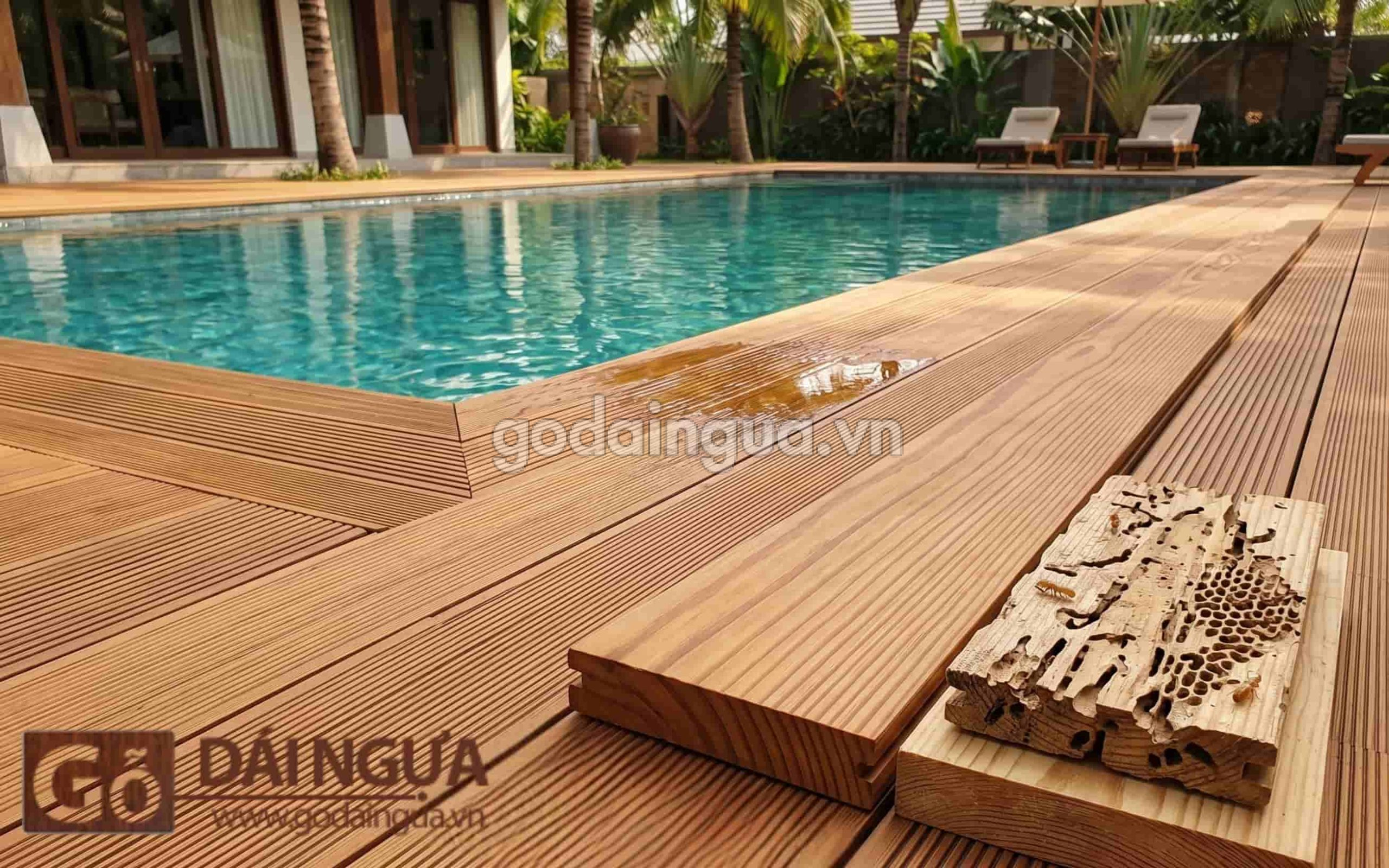Gỗ Thông biến tính có khả năng kháng mối mọt, ấm mốc hiệu quả