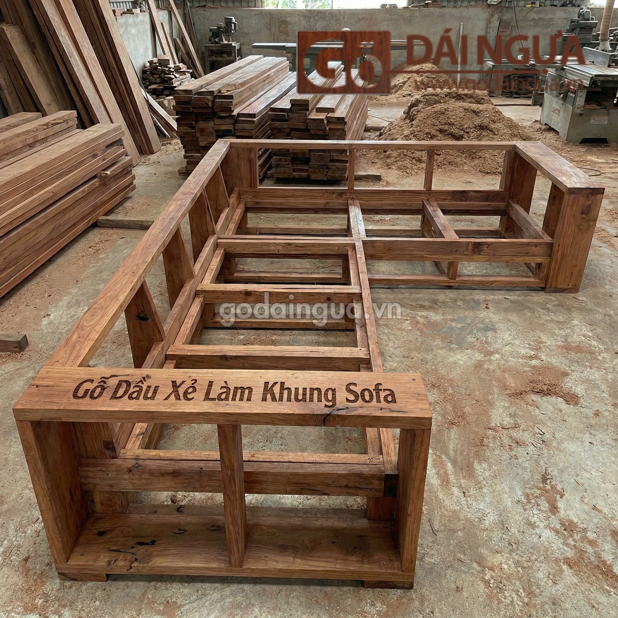 Cung cấp gỗ Dầu xẻ làm khung sofa