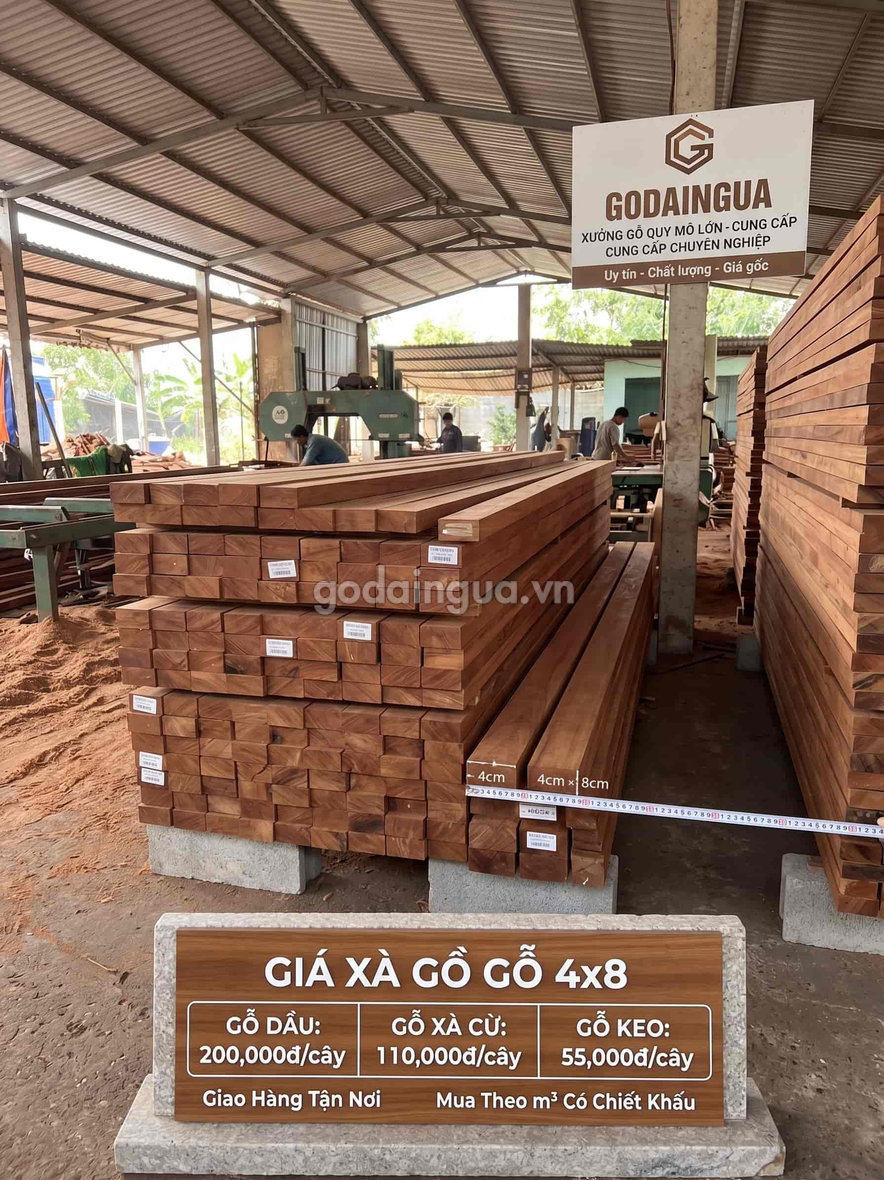 Giá xà gồ gỗ 4x8