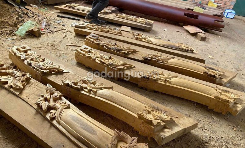 gỗ sao xanh điêu khắc