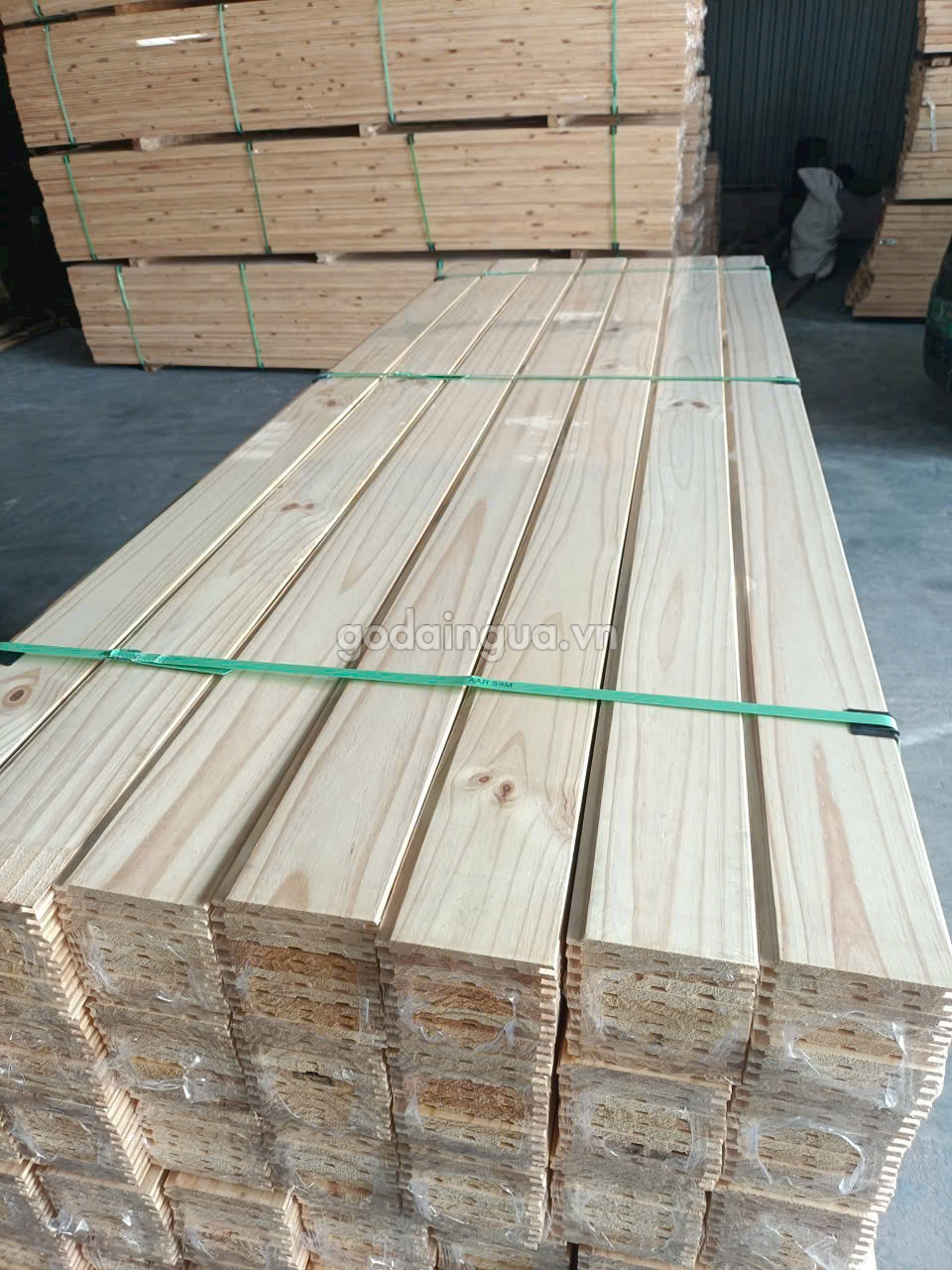 gỗ thông ốp tường