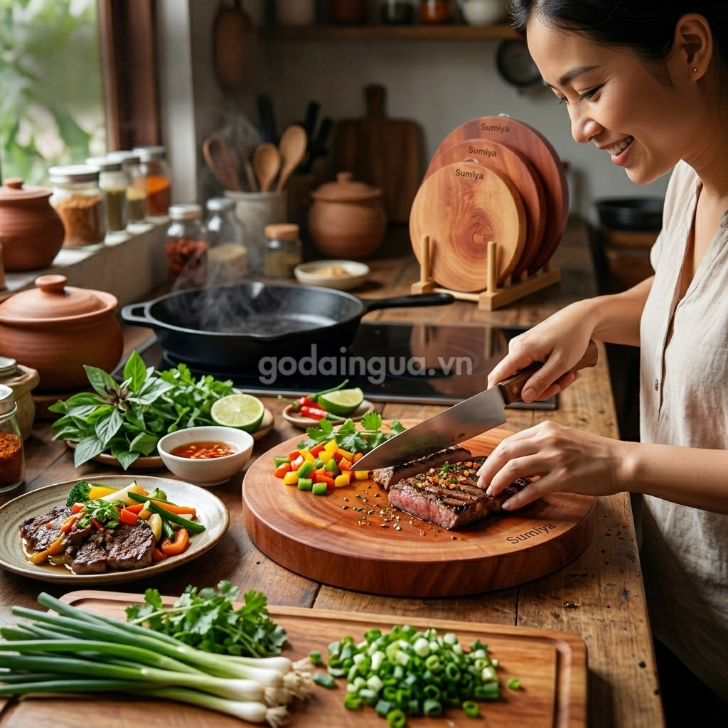 Thớt gỗ Xà Cừ có tốt không?