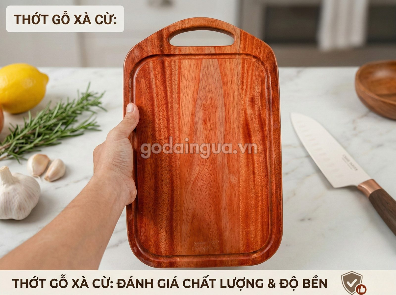 Thớt gỗ Xà Cừ có tốt không?