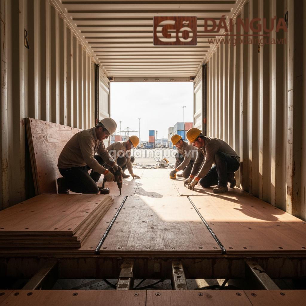 Ứng Dụng Gỗ Dầu Làm Sàn Container Chịu Lực Tốt, Giá Hợp Lý