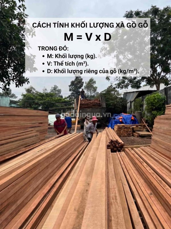 Cách tính khối lượng xà gồ gỗ