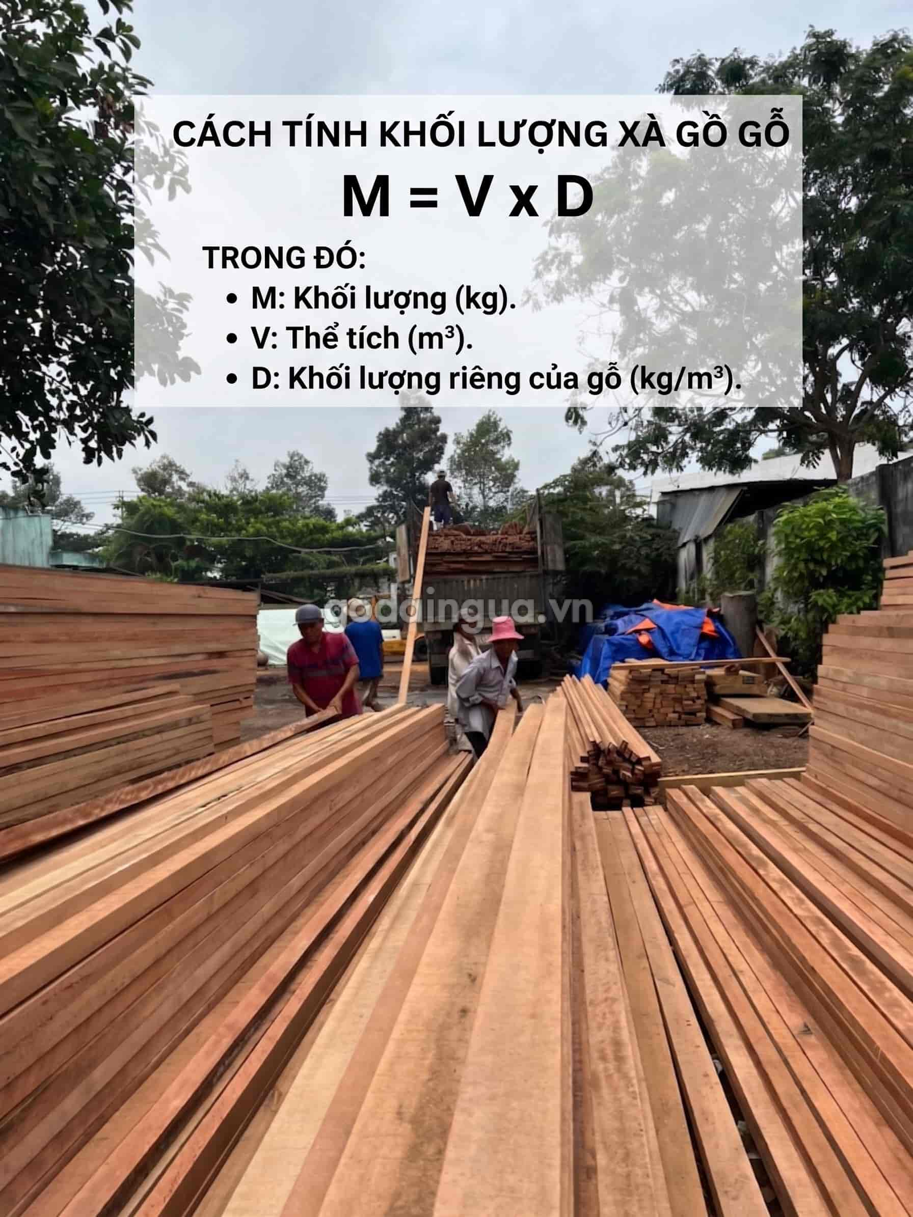 Cách tính khối lượng xà gồ gỗ