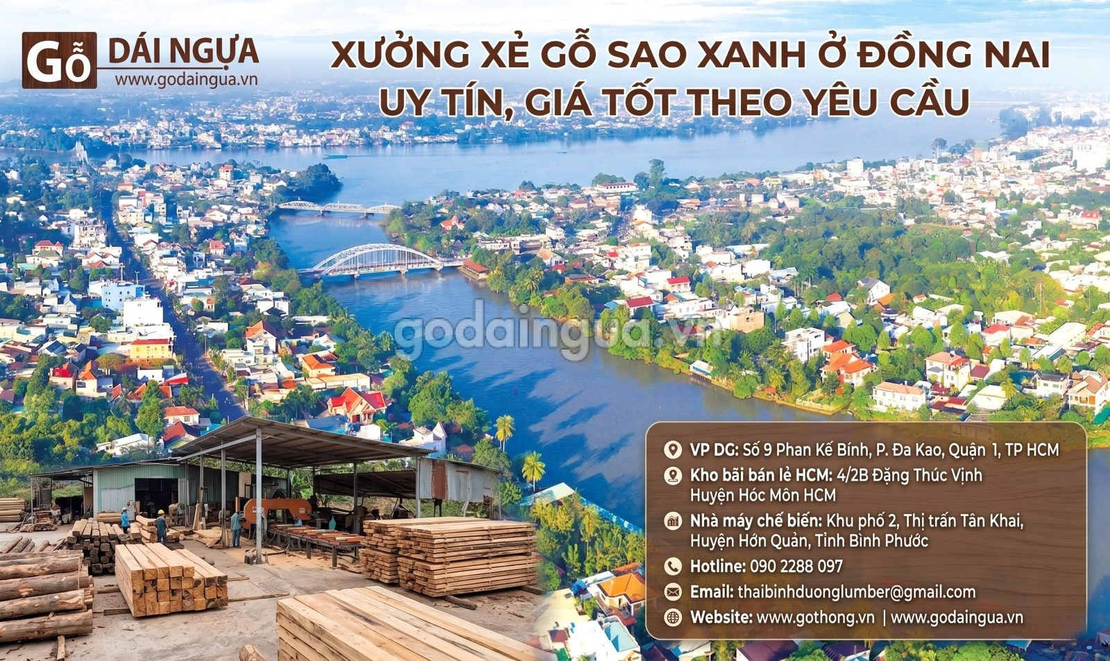 Xưởng xẻ gỗ Sao Xanh ở Đồng Nai