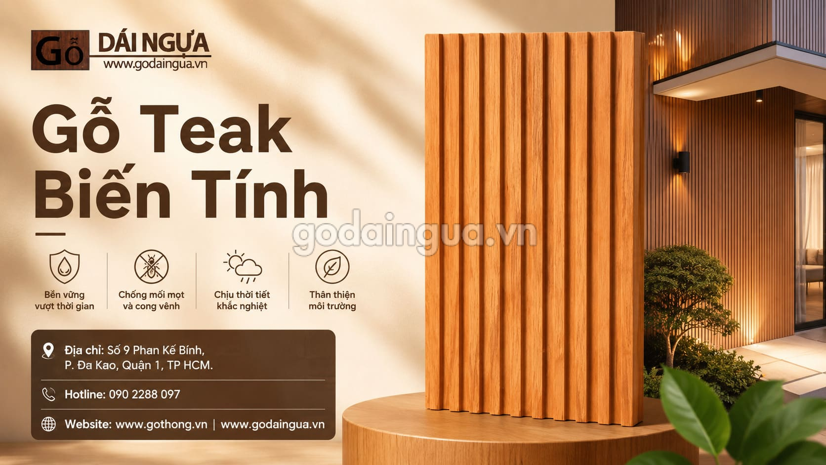 Giới thiệu về gỗ Teak biến tính