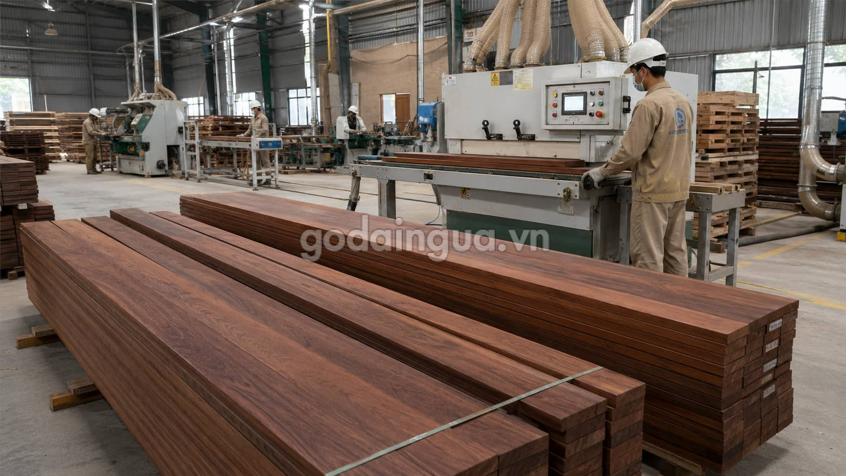 Quy trình sản xuất gỗ Teak biến tính